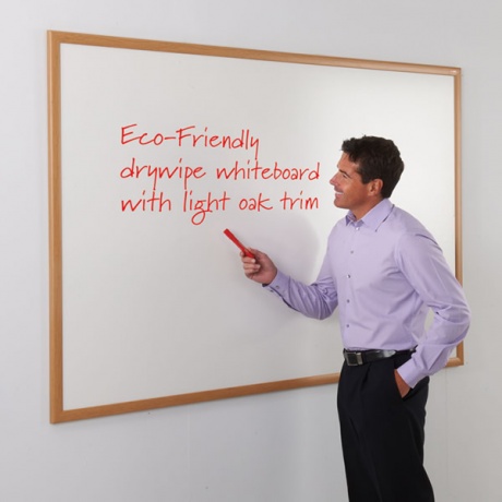 WriteOn Eco Friendly Dry Wipe Whiteboard with Coloured Frame